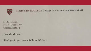 Harvard College rejection letter [upl. by Frants]