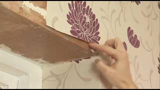 How to apply wallpaper around a window frame [upl. by Varrian]