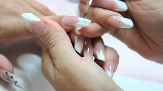 Tutorial di Ricostruzione Unghie in gel con le tip edge e decorazioni Nail Art [upl. by Edna]