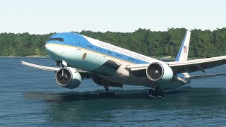 Quasi sbandato durante latterraggio in un piccolo aeroporto  American Airplane [upl. by Euqnimod455]