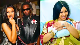 Cardi B Welcomes Baby No 3 Amid Divorce with Offset [upl. by Lanahtan775]