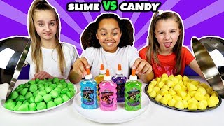 SLIME VS CANDY CHALLENGE [upl. by Begga63]