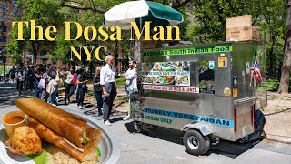 Eating Dosas from the Famous Dosa Man in NYC [upl. by Edeline]