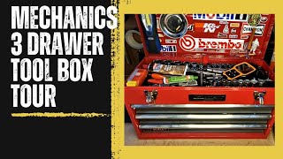 Mobile mechanics 3 drawer tool box for the handyman Knipex craftsman halfords tools and more [upl. by Annohsal]