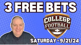 NCAAF Week 4  Free Betting Picks amp Predictions  92124 l Craigs Picks amp Parlays l ncaafbets [upl. by Jadwiga]