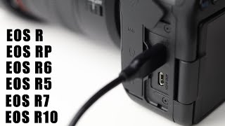 Charging Canon Cameras with USB  EOS R  EOS RP  EOS R6  EOS R5  EOS R3  R7  R10 [upl. by Zonnya]