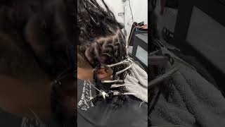 Two strand twist starter locs  First retwist on soft fine hair [upl. by Odrareve]