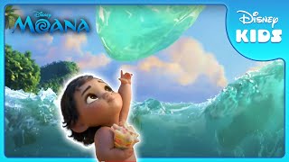 Baby Moana Explores the Ocean 🌊  Moana  Disney Kids [upl. by Sokim]