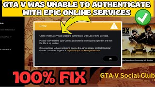 GTA V was unable to authenticate with epic games services Fix [upl. by Anilocin]