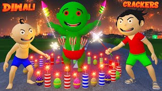 Pagal Bittu Sittu Aur Chirkut  Diwali Ke Patakhe Cartoon Part 14  Pagal Beta  Desi Comedy Video [upl. by Jacquelin]