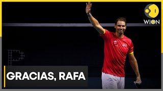 Rafael Nadal Bids Emotional Farewell To Tennis  World News  WION [upl. by Elumas]