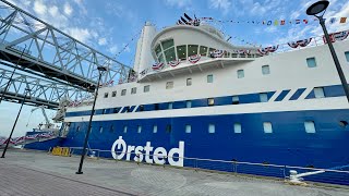 Orsted’s ‘ECO EDISON’ 260’ long support vessel will service wind turbines in Gulf of Mexico ship [upl. by Mckale]