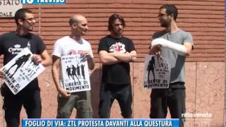 08082014  FOGLIO DI VIA ZTL PROTESTA DAVANTI ALLA QUESTURA [upl. by Nevla]