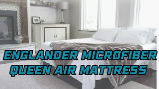 Englander Microfiber Queen Air Mattress Review  Mattress Crowd [upl. by O'Doneven]