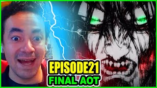 RUMBLING BEGINS Erens New Founding Titan Attack on Titan Season 4 Episode 21 BREAKDOWN Reaction [upl. by Adiel]