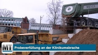 Probefüllung an der Klinikumsbrache in Minden [upl. by Sisile434]