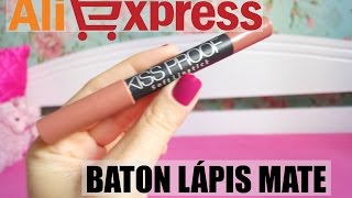 RESENHA BATOM LÁPIS MATTE DA MENOW ALIEXPRESS [upl. by Lorne]