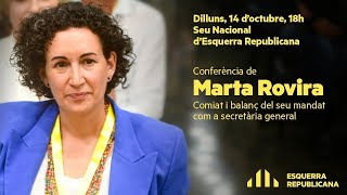 Conferència de Marta Rovira [upl. by Oznerol874]