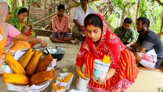 Beguni Recipe  সকালসকাল বেগুনির দোকান খুলে বসলো তনু আর ঠাকুমা [upl. by Auqinal245]