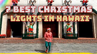 7 HAWAII Christmas Attractions Lights amp Hidden Gems in Oahu  The True Christmas and Aloha Spirit 🌟 [upl. by Yunick]