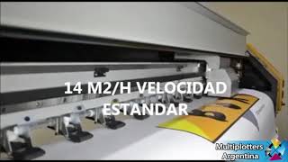 Plotter de impresión Human EJET V0 2 160mts [upl. by Zabrine]