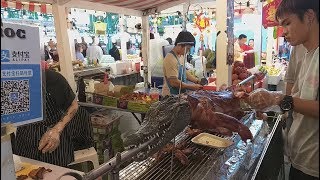 Bangcroc exotic steakhouse steak buaya streetfood 019 bangkok [upl. by Gisele270]