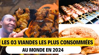 ÉLEVAGE Les viandes les plus consommées au monde en 2024 [upl. by Dnalrag]