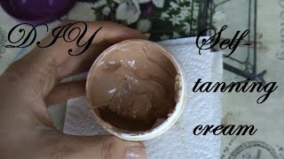 DIY Nonpermanent selftanning cream  Homemade [upl. by Adnawyt]