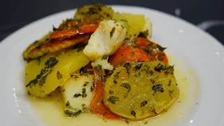 Pesce baccala con patate al forno baccala patate forno [upl. by Yltsew]