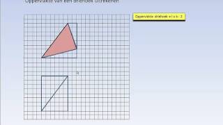 Oppervlakte vlakke figuren 3b Oppervlakte driehoek door inlijsten [upl. by Adaurd]