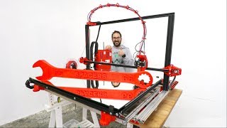 GIANT 3D PRINTER FROM SCRATCH  IT WORKS [upl. by Leunamnauj867]