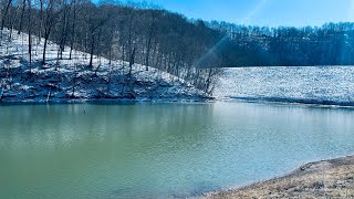 Middle Wheeling Creek Lake Fishing in WV [upl. by Amena]