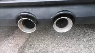 VW Golf R32 Straight Pipe Exhaust Sounds [upl. by Arotahs]