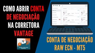 Como Abrir Conta de Negociação na Corretora Vantage Delta Force Elite [upl. by Aon]