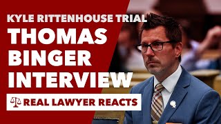 Lawyer Reacts Attorney Thomas Binger Interview About Rittenhouse [upl. by Camey]