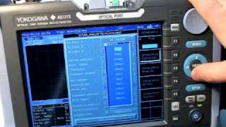 Yokogawa AQ7275 OTDR  tryby pomiarowe [upl. by Naesal573]