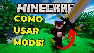 TUTORIAL APRENDA COMO USAR MODS NO MINECRAFT EM 2024 [upl. by Nehemiah]