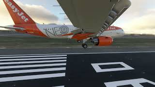 Standard Landing at Amsterdam Schiphol Airport EHAM  EasyJet A320neo FlyByWire  MSFS 2020 [upl. by Auof]