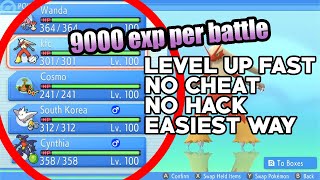 Easiest ways to LEVEL 100 in BDSP [upl. by Gladis]