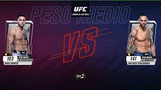 UFC Brad Tavares vs Santiago Ponzinibbio mobile [upl. by Iznil510]