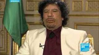 Kadhafi Extrait Entretien Exclusif FRANCE24 [upl. by Chery]