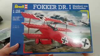 Revell Fokker Red Baron Model Kit [upl. by Lumbye]