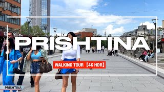 PRISHTINA KOSOVA  Walk through Prishtine City Center Capital City of Kosovo 4K HDR [upl. by Ayle417]