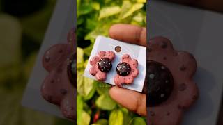 মাটি দিয়ে বানালাম ছোট্ট একটা কানের দুল art clay earrings shorts viralvideo minivlog [upl. by Aiek156]