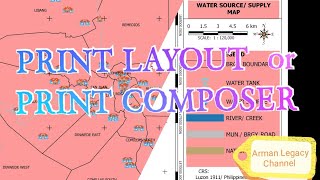 Print COMPOSER in QGIS  Print Layout [upl. by Glendon]