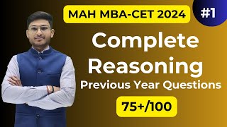 MAH MBA CET24 DAY 1 Logical Reasoning PYQ  SCORE 75 By Akash Sir [upl. by Burnham]