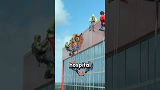 Window Cleaners Make Children’s Day On Halloween [upl. by Soalokcin794]