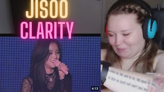 FIRST Reaction to JISOO  CLARITY 😱😍 BLACKPINK SOLO [upl. by Appledorf]