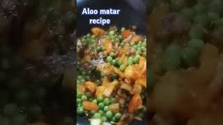 Aloo matar recipe food you top short YouTube [upl. by Neelhtak]