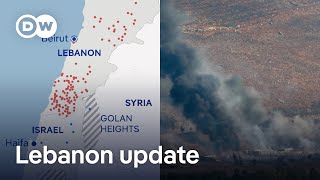 Israel intensifies Lebanon bombardment Hezbollah targets Tel Aviv  DW News [upl. by Ramahs]